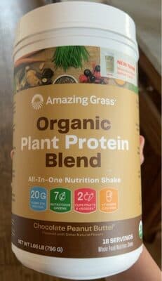Organic Plant Protein Blend Chocolate Peanut Butter