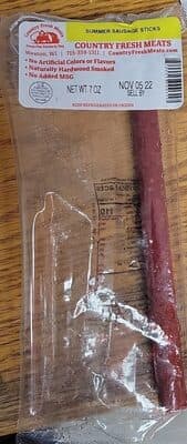 Summer sausage sticks