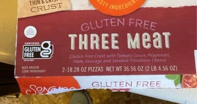 Gluten free flatbread pizza