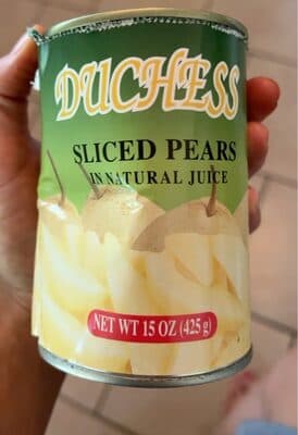 Sliced Pears