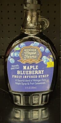 Maple Blueberry Fruit Infused Syrup