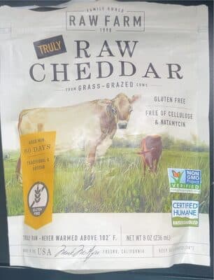 Truly Raw Cheddar Cheese
