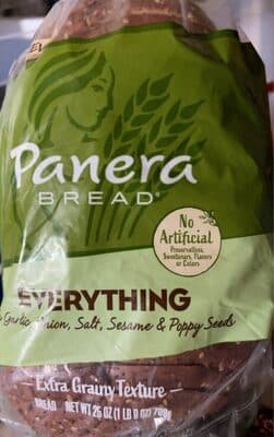 Everything With Garlic, Onion, Salt, Sesame & Poppy Seeds Extra Grainy Texture Bread