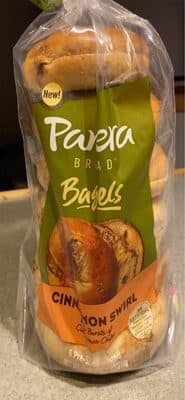 Panera Bread Pre-Sliced Cinnamon Swirl Bagels