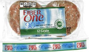 Calorie thin sandwich rolls grain