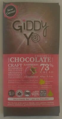 73% Cacao Raspberry Dark Chocolate