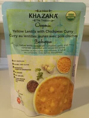 Yellow Lentils with Chickpeas Curry