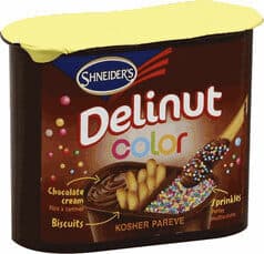 Delinut Color Chocolate Spread With Hazelnuts,biscuits And Rainbow Sugar Pearls