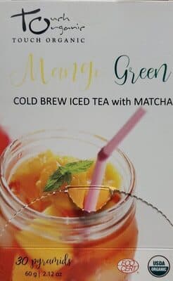 Mango Green Cold Brew Iced Tea with Matcha