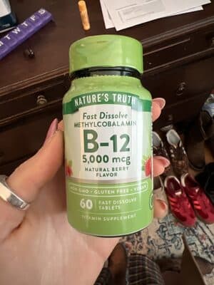 Fast Dissolve Methylcobalamin B-12 Natural Berry Flavor