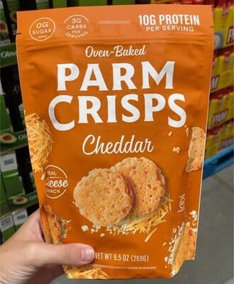 Parm Crisps Cheddar Oven-Baked Crunchy Crisps