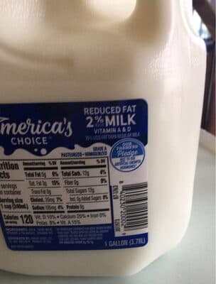 2 Percent Milk