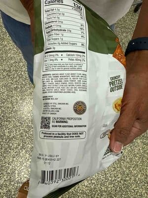 Pretzel Pita Chips Mediterranean Herb