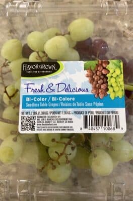 Seedless Table Grapes