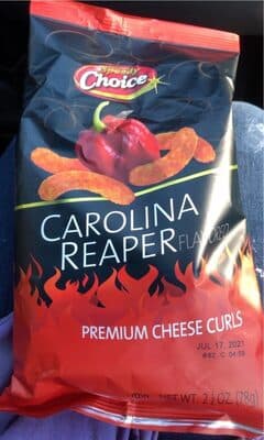 Carolina Reaper Flavor Premium Cheese Curls