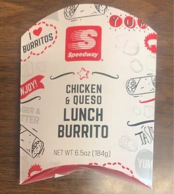 Chicken & Queso Lunch Burrito