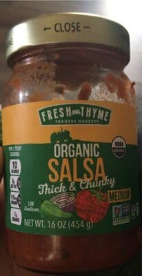 Organic Salsa thick and chunky