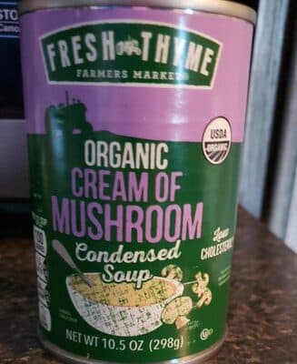 Organic Cream of Mushroom Soup