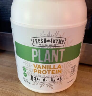 Plant vanilla protein
