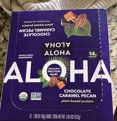 Chocolate Caramel Pecan Plant-Based Protein Bar