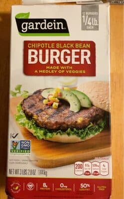 Chipotle Plant-Based Black Bean Burger