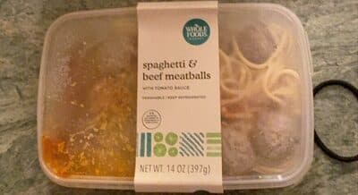 Spaghetti & Beef Meatballs with Tomato Sauce