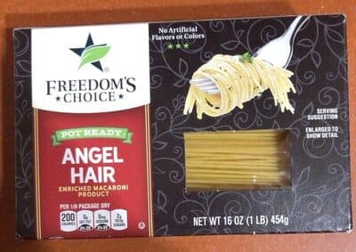 ENRICHED MACARONI PRODUCT, ANGEL HAIR
