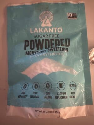 Powdered Monkfruit Sweetener With Erythritol
