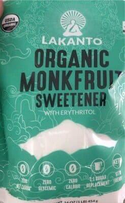 Organic Monkfruit Sweetener With Erythritol