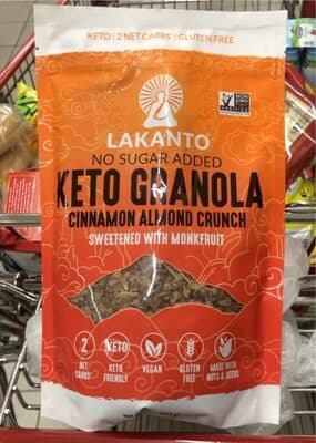 Cinnamon Almond Crunch No Sugar Added Granola