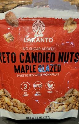 Keto Candied Nuts Maple Glazed