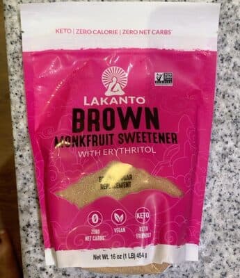 Brown Monkfruit Sweetener with Erythritol