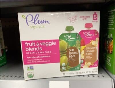 Fruit and veggie blends organic baby food