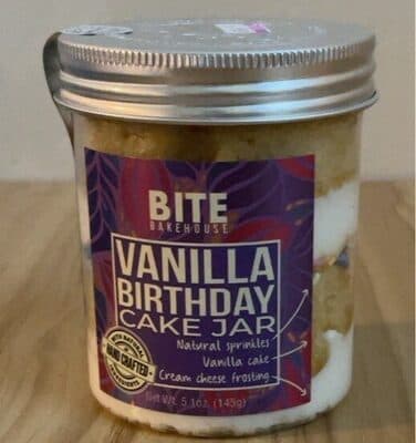 Vanilla Birthday Cake Jar
