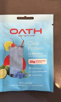 Clear Protein Icy Blue Razz