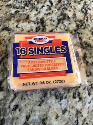 American Style Pasteurized Processed Sandwich Cheese Slices