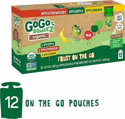 Organic Applesauce On The Go