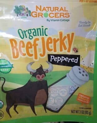 Organic Beef Jerky- Peppered