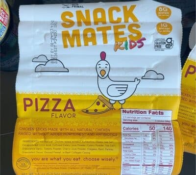 Pizza flavor chicken sticks