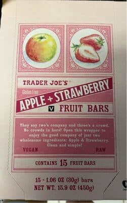 Apple Strawberry Fruit Bars