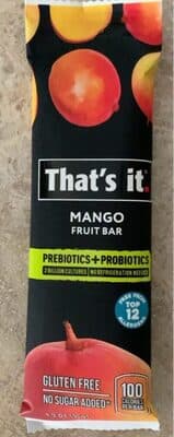 That's It Mango Probiotic Fruit Bar