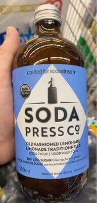 Old Fashioned Lemonade Organic Soda Syrup