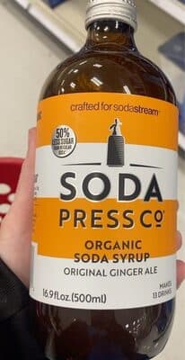 Original Ginger Ale Organic Soda Syrup