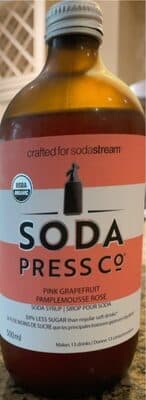 Pink Grapefruit Organic Soda Syrup