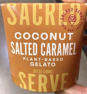 Plant-Based Gelato Coconut Salted Caramel