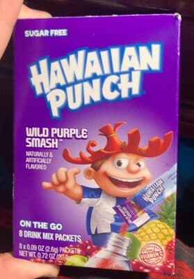 Hawaiian Punch Sugar Free On The Go Wild Purple Smash Drink Mix