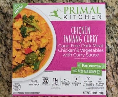 Chicken Panang Curry Cage-Free Dark Meat Chicken & Vegetables with Curry Sauce