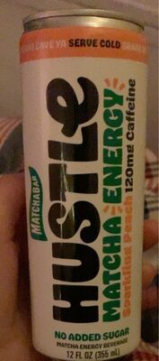 Sparkling Peach Hustle Matcha Energy Beverage