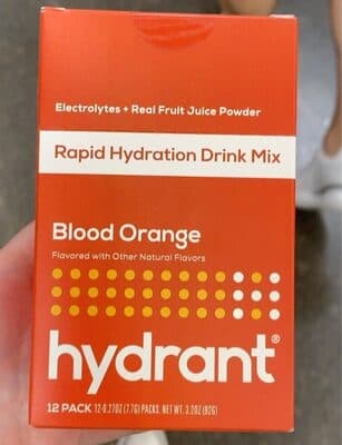 Blood Orange Flavored Rapid Hydration Drink Mix