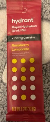 Raspberry Lemonade Flavored Rapid Hydration Drink Mix